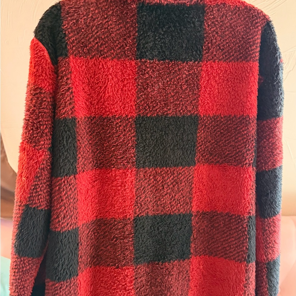 Red and Black Plaid Fleece Stillwater Supply Jacket - Picture 4 of 7